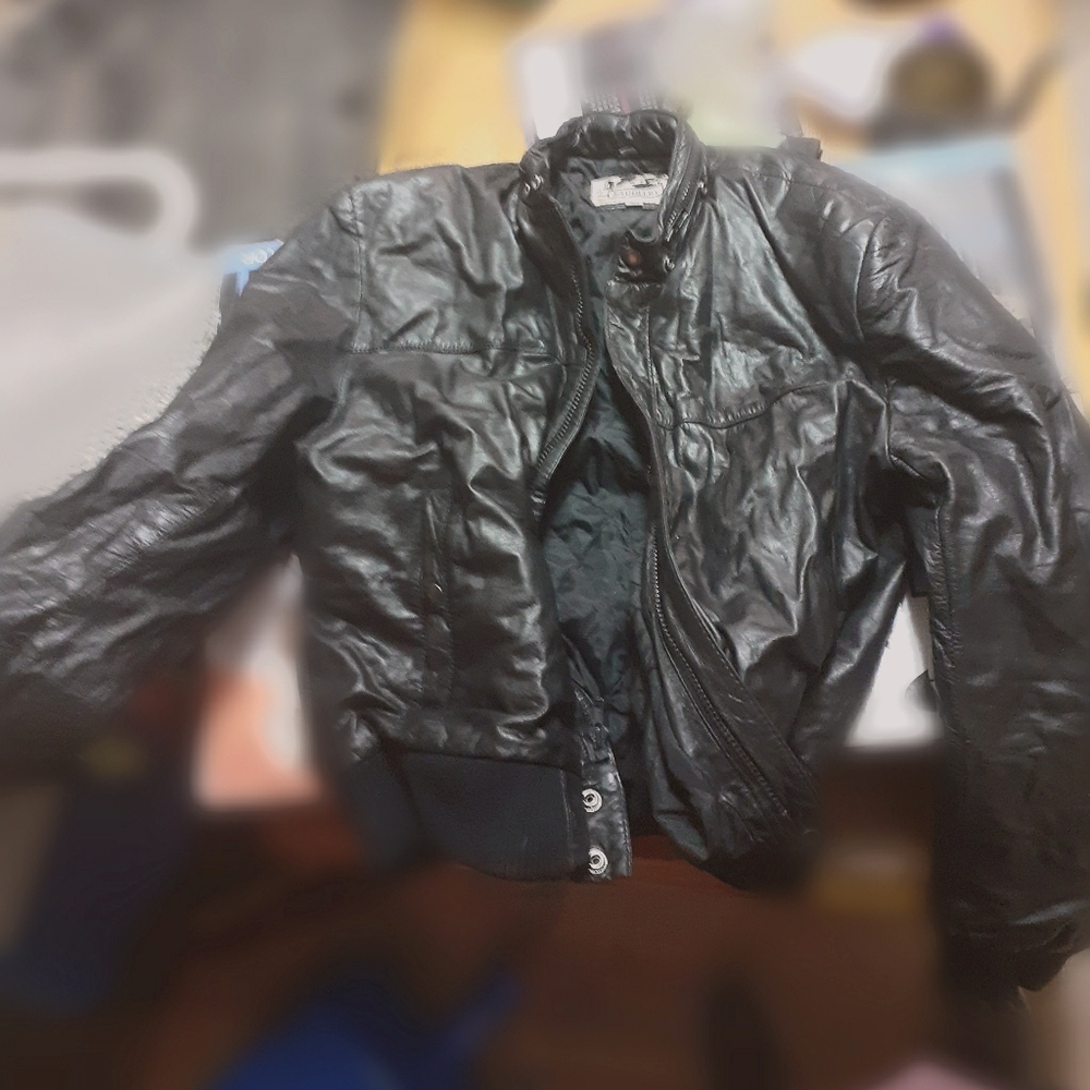 Saddlery leather jacket